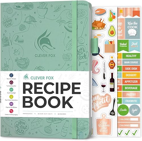 Vista 14 de Clever Fox cuaderno de recetas A5 Gris