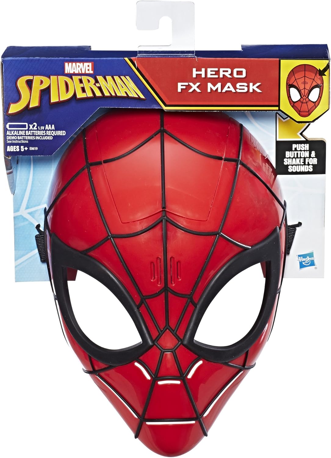 Spiderman - Brandclub - Marvel Spider-Man Hero FX Mask Red, 8.43