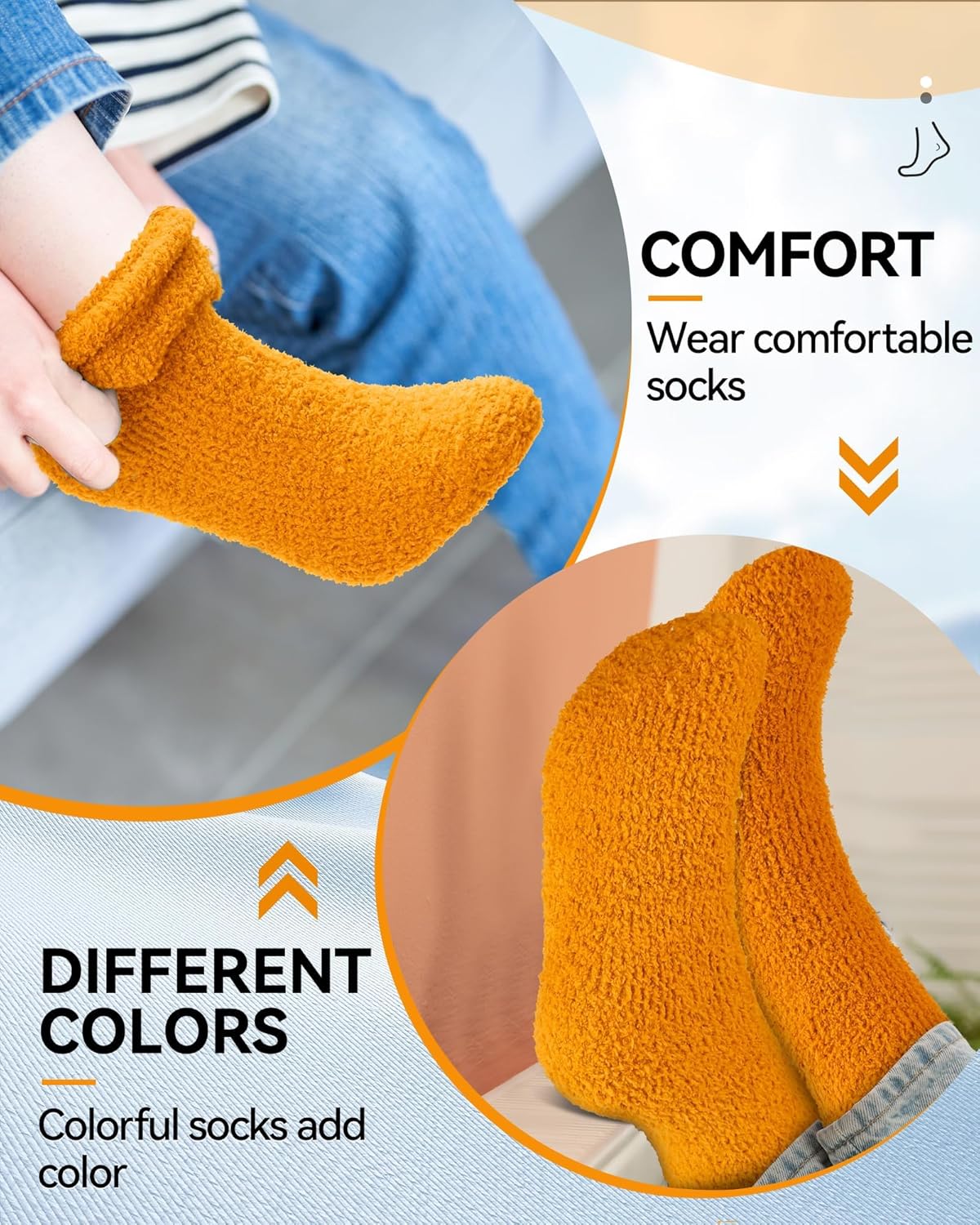 Fuzzy Socks Winter Warm Fluffy Soft Socks for Woman Indoor Christmas Gifts - Image 5