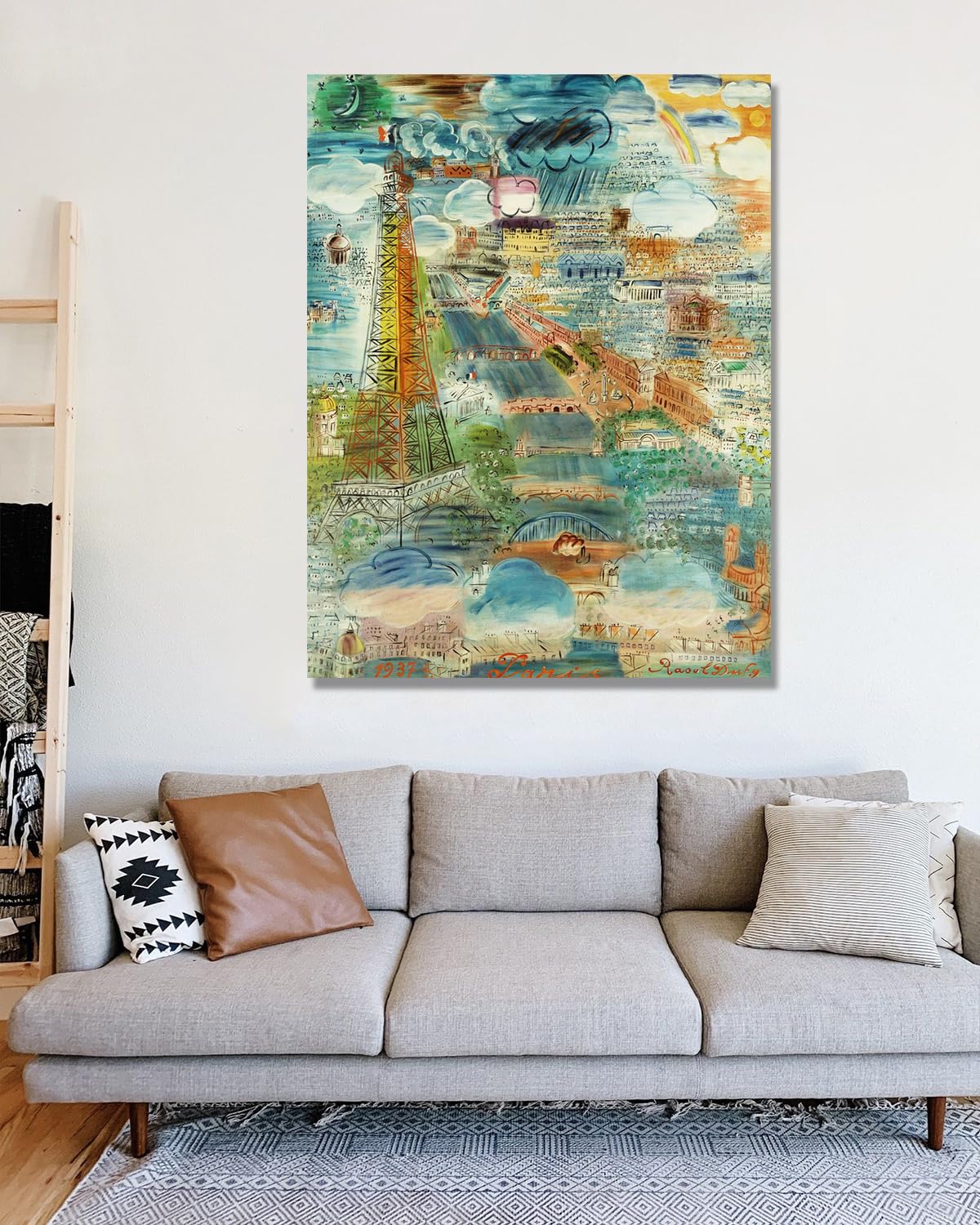 NHLDZYH Raoul Dufy (piękna sceneria 29), plakat podróżny w stylu vintage, sztuka impresjonistyczna, obraz ścienny na płótnie do dekoracji domu, 30 x 40 cm, tylko płótno
