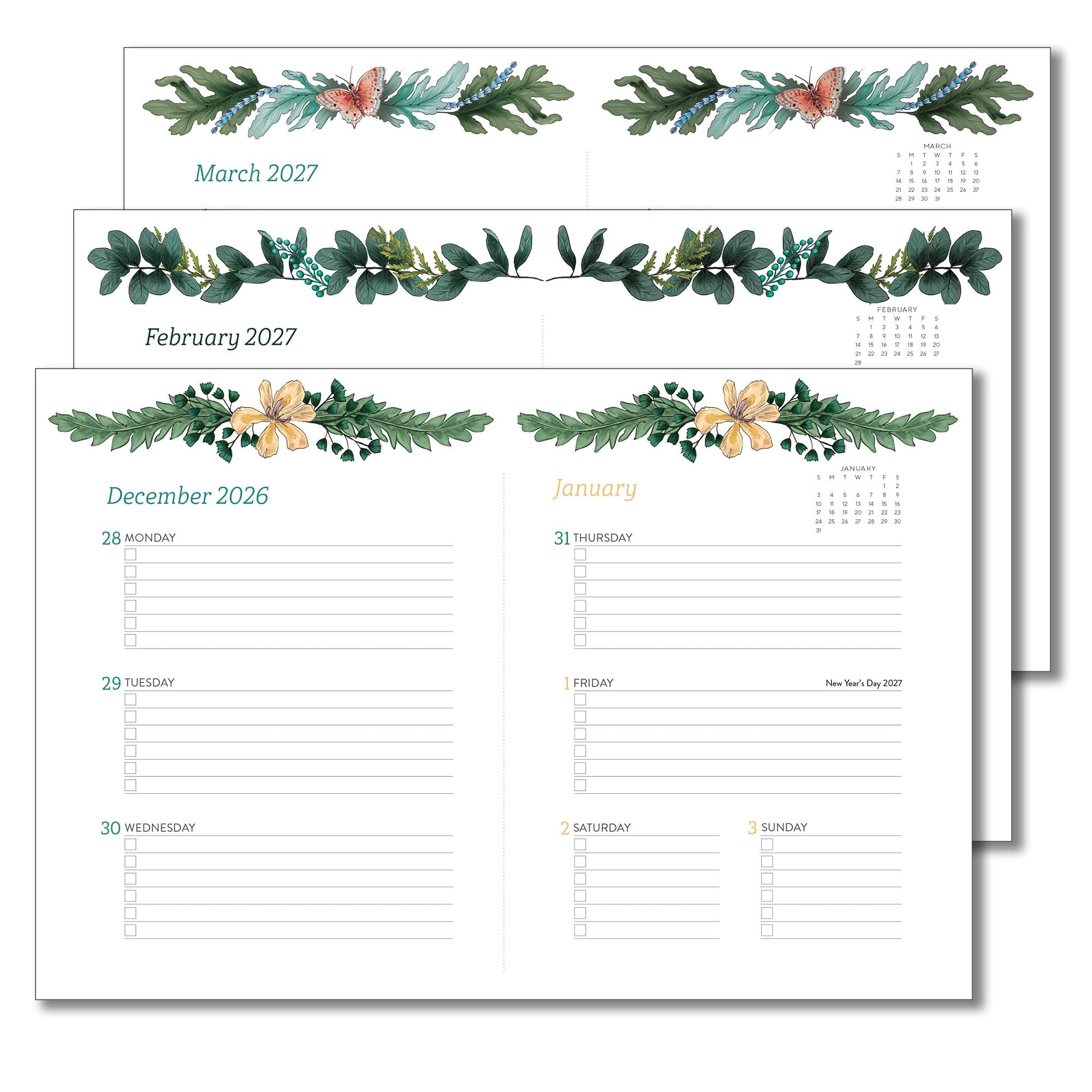 Amazon.com : High Note 2027 Planner, 17-Month Weekly & Monthly