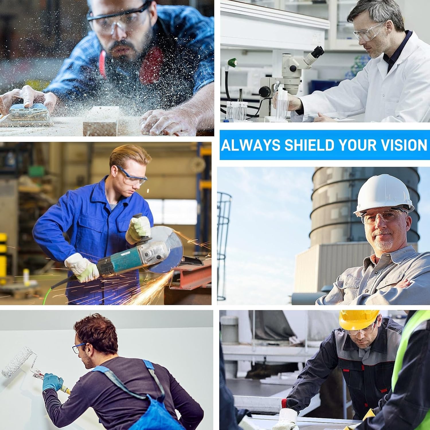 UKNOW Safety Goggles Over Glasses, Anti Fog Safety Glasses with Clear Wraparound Lens, ANSI Z87.1 Protective Eyewear Melon Pink image 7 of 7 B09TVLJ9J9