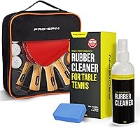 Vista 15 de PRO-SPIN Paletas de ping pong – Juego de alto rendimiento con raquetas de tenis de mesa premium, pelotas de ping pong de 3 estrellas, estuche de Set