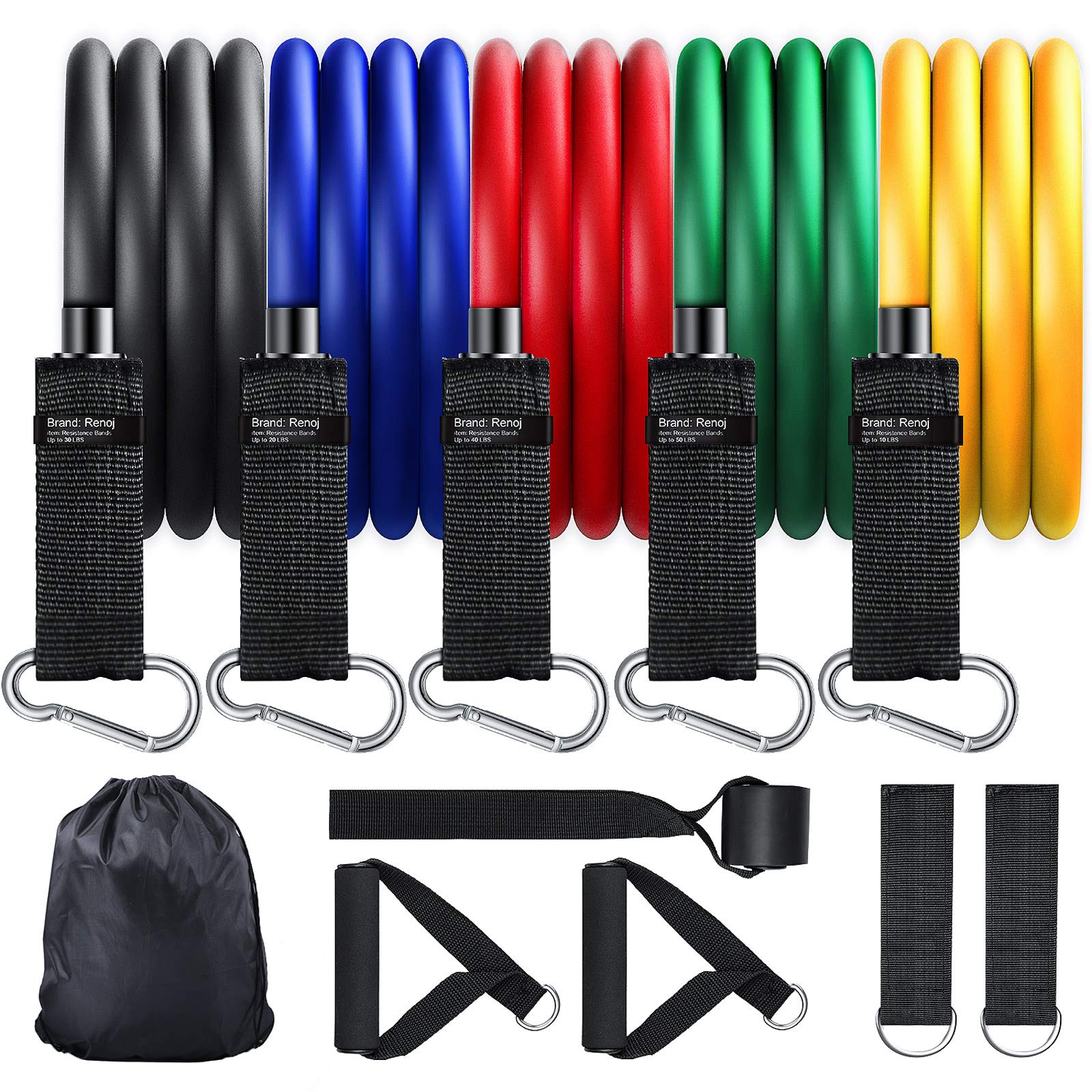 Buy Resistance Bands for Working Out, Exercise Workout Bands with Handle, Upgraded Resistance
