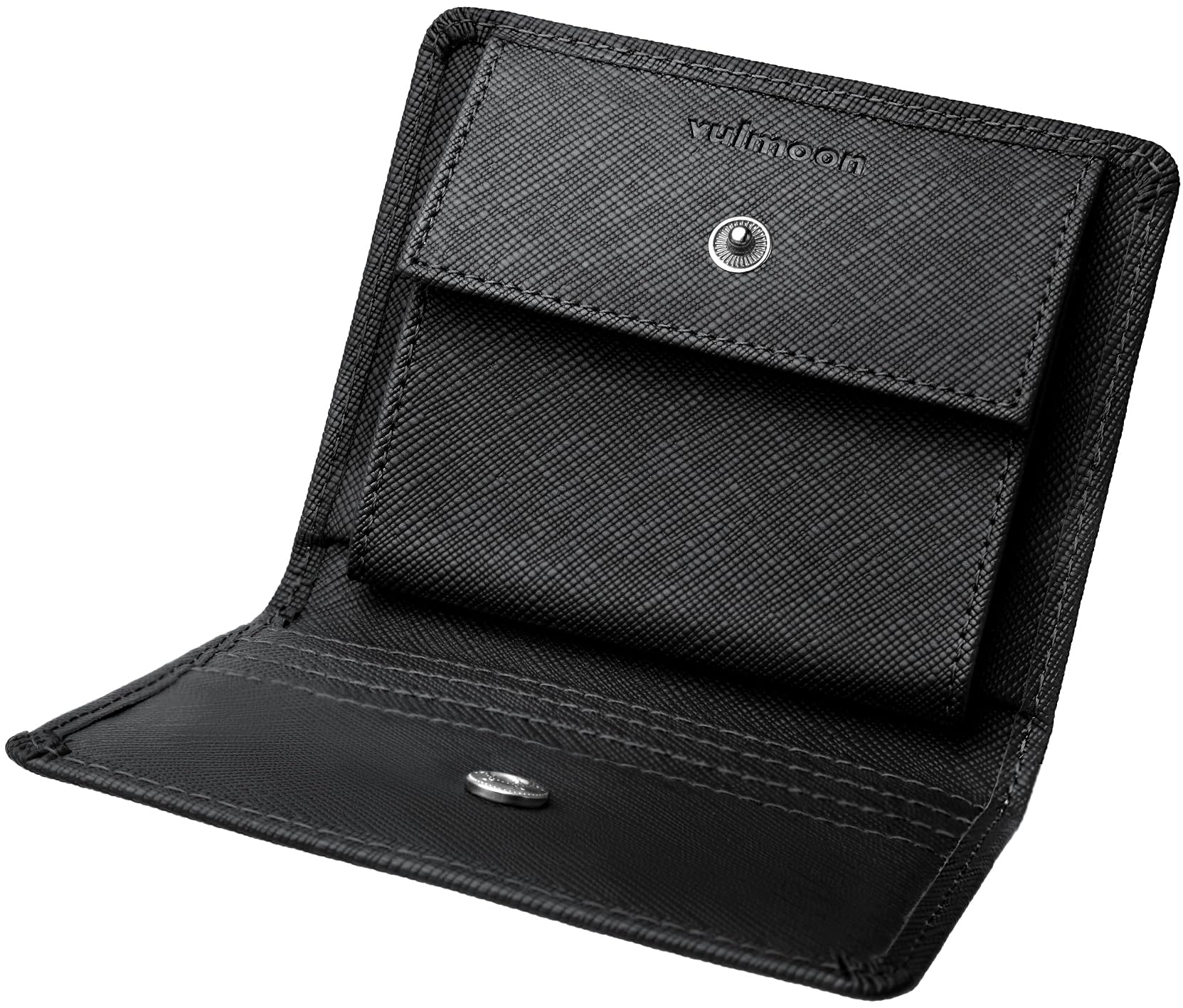 【80%OFF】【999円】 Vulmoon 牛本革 コンパクト ボックス型 RFID防止 2つ折り財布 ギフトBOX入り