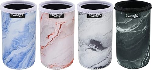 CM Fundas delgadas de neopreno suave de 8.4 onzas líquidas para latas de bebidas energéticas y latas de cerveza (8.4 onzas)