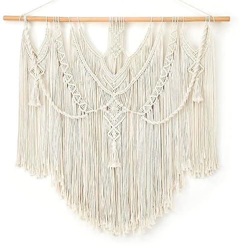 Mkono Macrame Wall Hanging Boho Home Decor Chic Woven Decoration