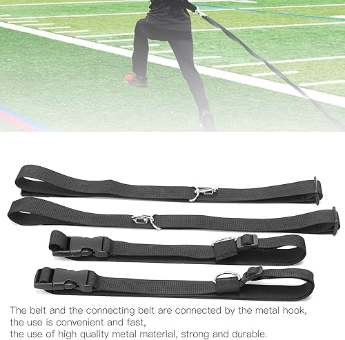 Miniatura 5 de Bandas de velocidad, Nylon Agilidad Entrenamiento Cinturón Defensivo Capacidad Equipo de Entrenamiento de Velocidad Cinturón de Reacción para