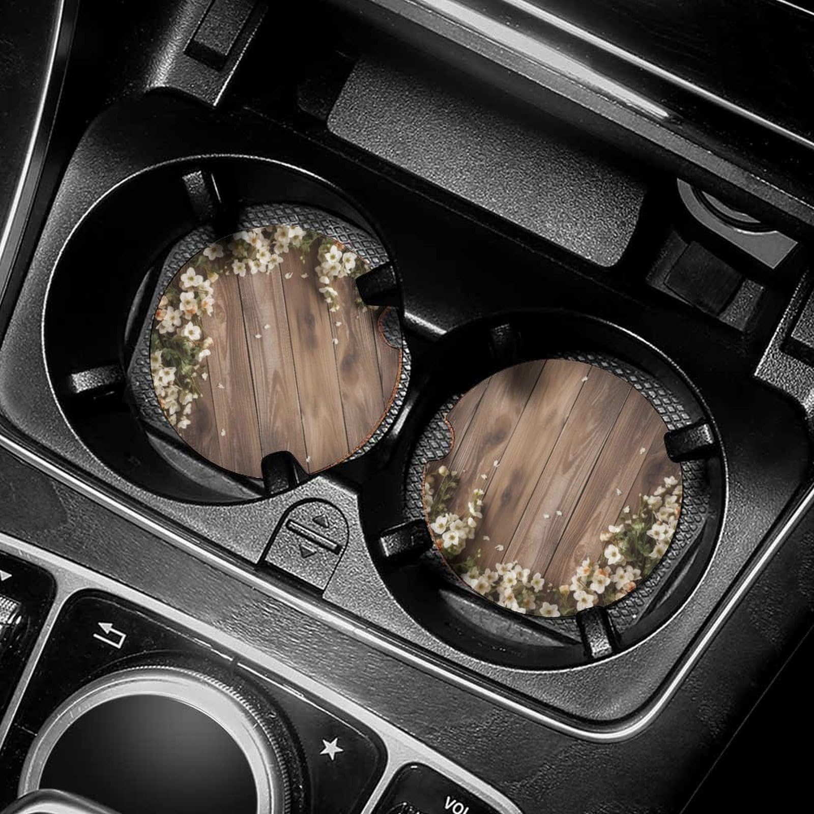 Dessous de verre voiture antidérapants accessoires d'intérieur auto liège étanche