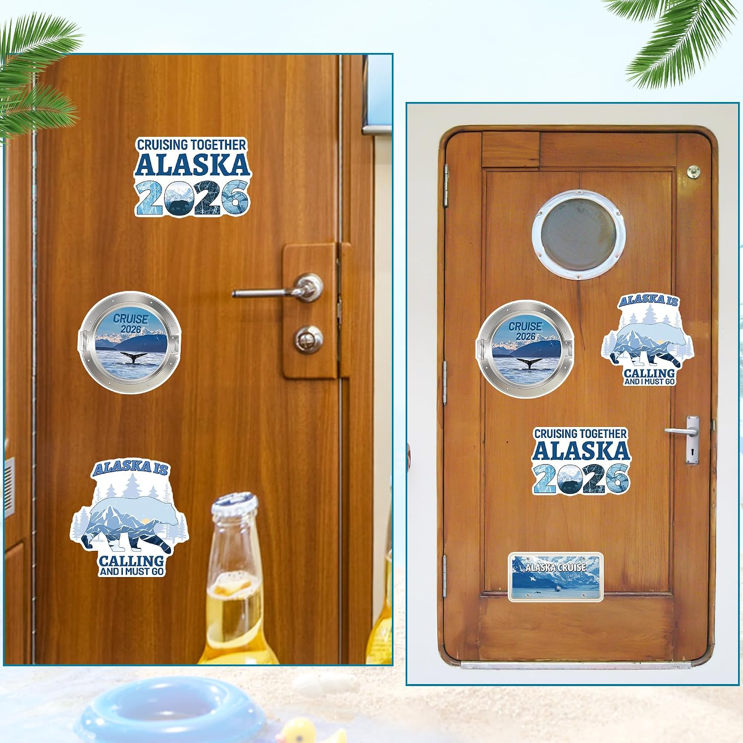 4 Pcs Alaska Cruise Door Magnets, 2026 image 5