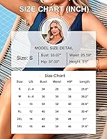 Vista 7 de BMJL Traje de baño sexy de una pieza con control de abdomen para mujer, con cuello en V