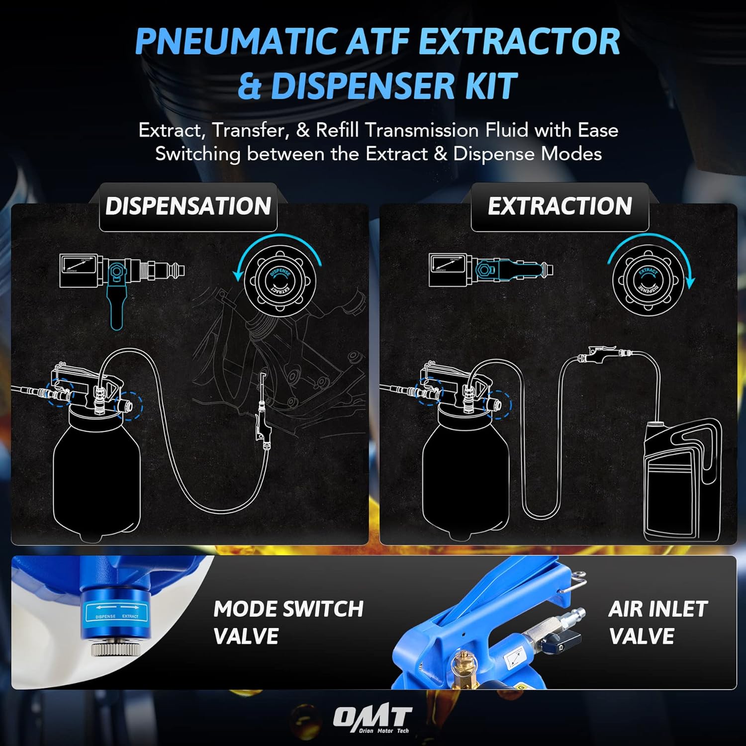 Buy Orion Motor Tech Transmission Fluid Pump Extractor and Dispenser