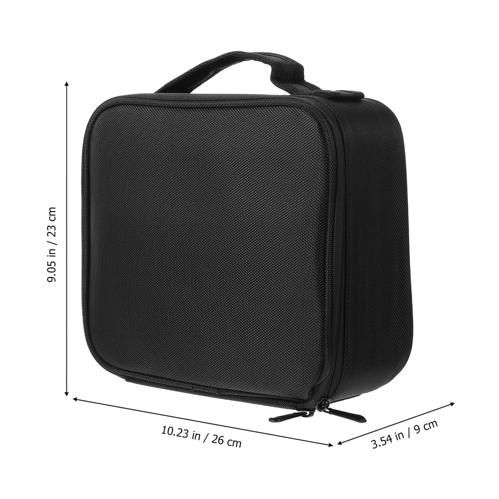 Multilagige Kosmetiktasche Schwarz Geräumiger Reise Organizer mit Reißverschluss Stehend Praktische Aufbewahrung für Make up und Toilettenartikel Tragbar für Damen und Reisen