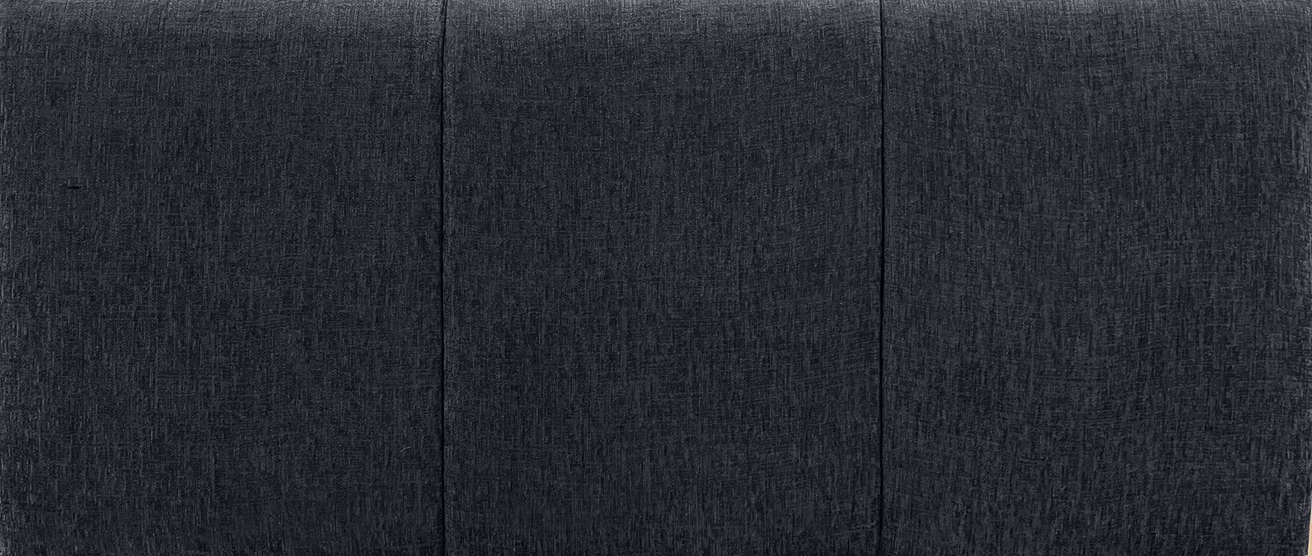 Affordable Luxury 24" Alton Headboard in Soft Chenille Fabric, for Divan Beds, Bedroom and Hotel Furniture(BLACK, Kingsize - 5FT)