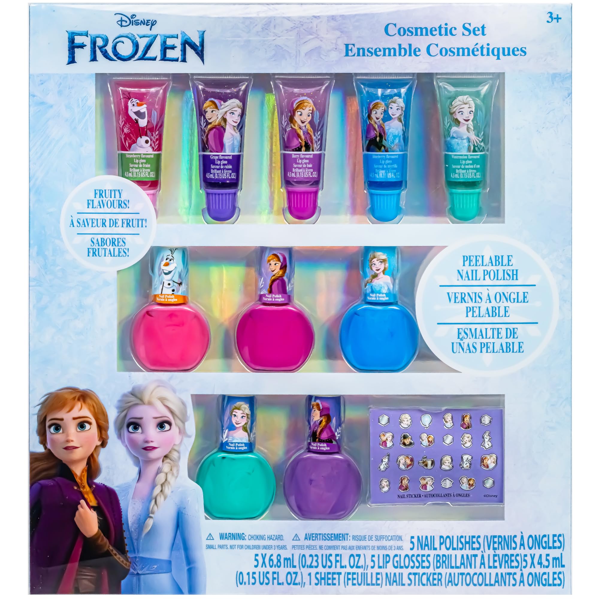 Disney Frozen 2 Set di Maquillaje para Niñas | El Kit Incluye Brillo de Labios, Esmalte de uñas y más | Regalos para más de 3+ por Townley Girl