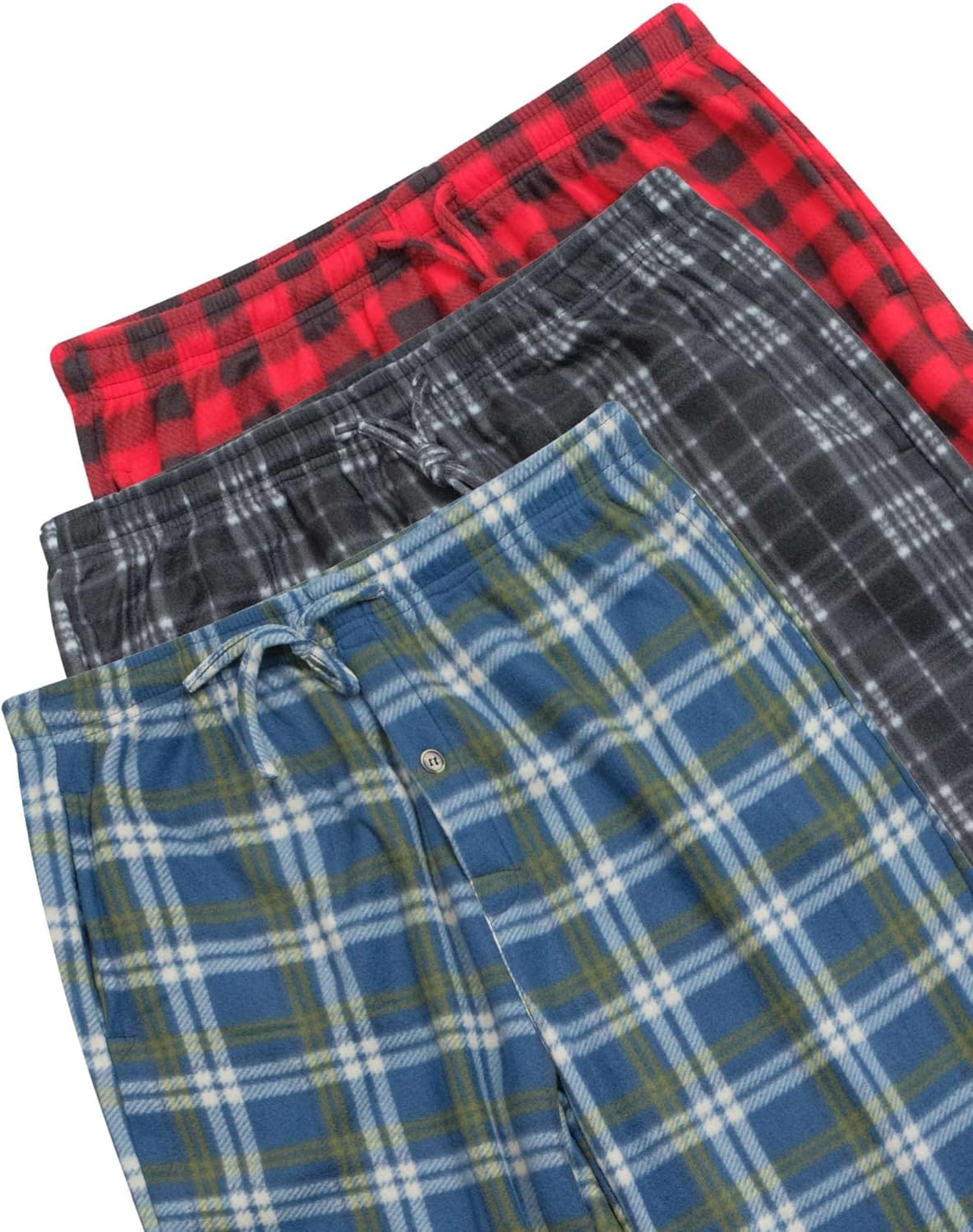 Real Essentials 3 Pack: Boys' Fleece Pajama Pants Soft PJ Bottoms for Kids Youth Teens Sleepwear (Ages 5-18) - Image 6