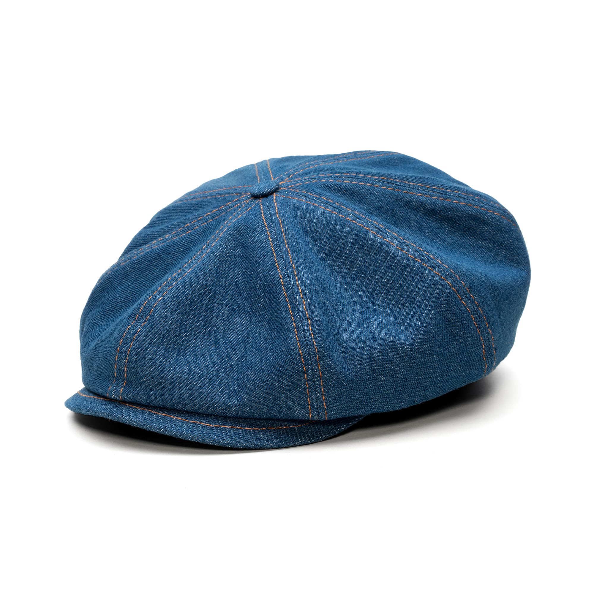 Sterkowski Modell Shelby | Denim Schiebermütze für Herren und Damen | Luftdurchlässige Luftig Newsboy Cap