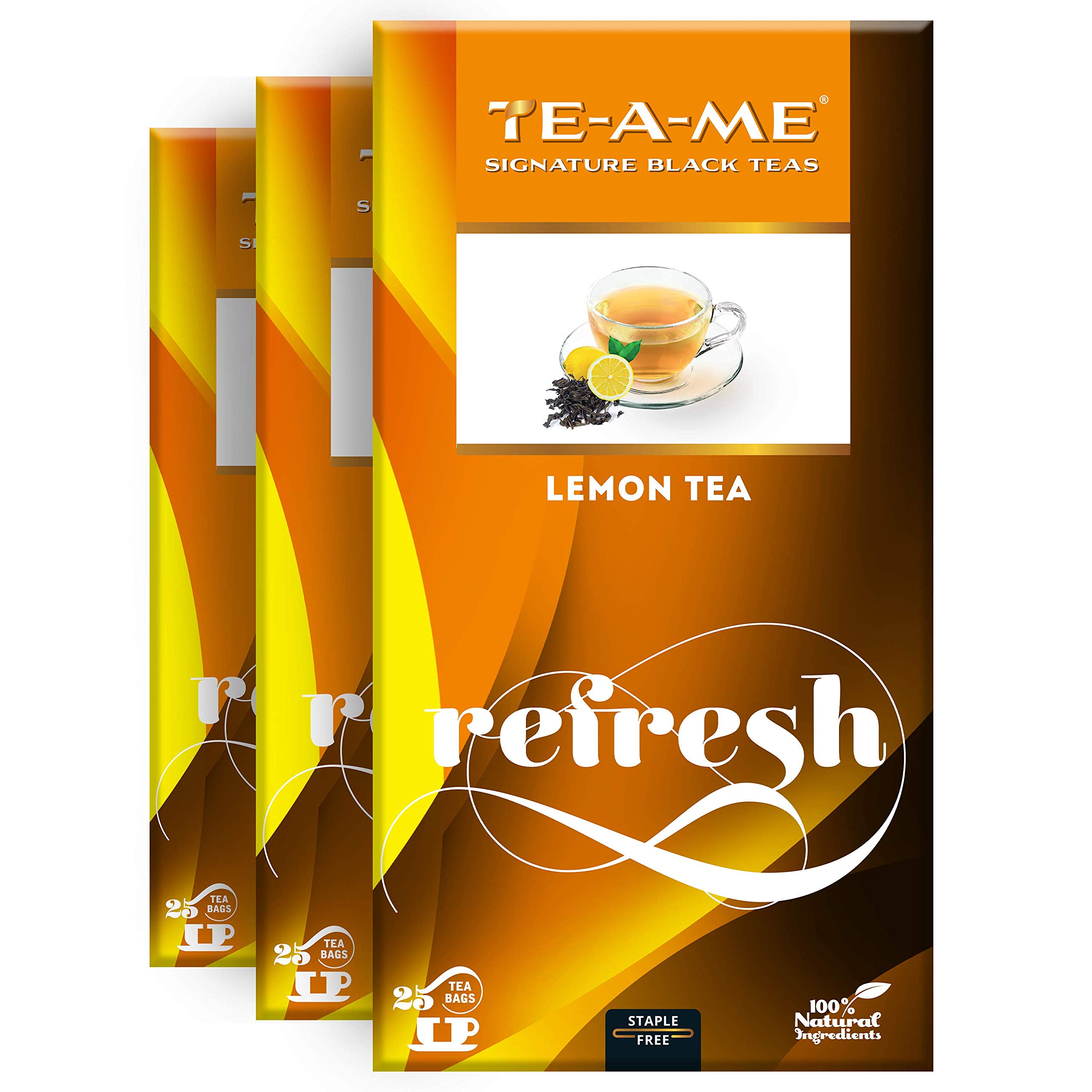TE-A-ME Black Lemon Tea 25 Tea Bags | Tea Bags | Lemon Tea | Black Tea | Black Tea Bags | Lemon Black Tea | 75 Tea Bags (B088FJJDPS) Amazon Price History, Amazon Price Tracker