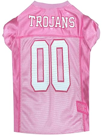 Pets First College USC Trojans Pink Jersey, Medium