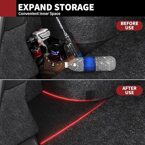 Miniatura 4 de YITAMOTOR Tesla Model Y Trunk Organizer Storage Bins 2022-2023, Waterproof ABS Rear Side Box with Lids, 2PCS Car Trunk Accessories for 5-Seater
