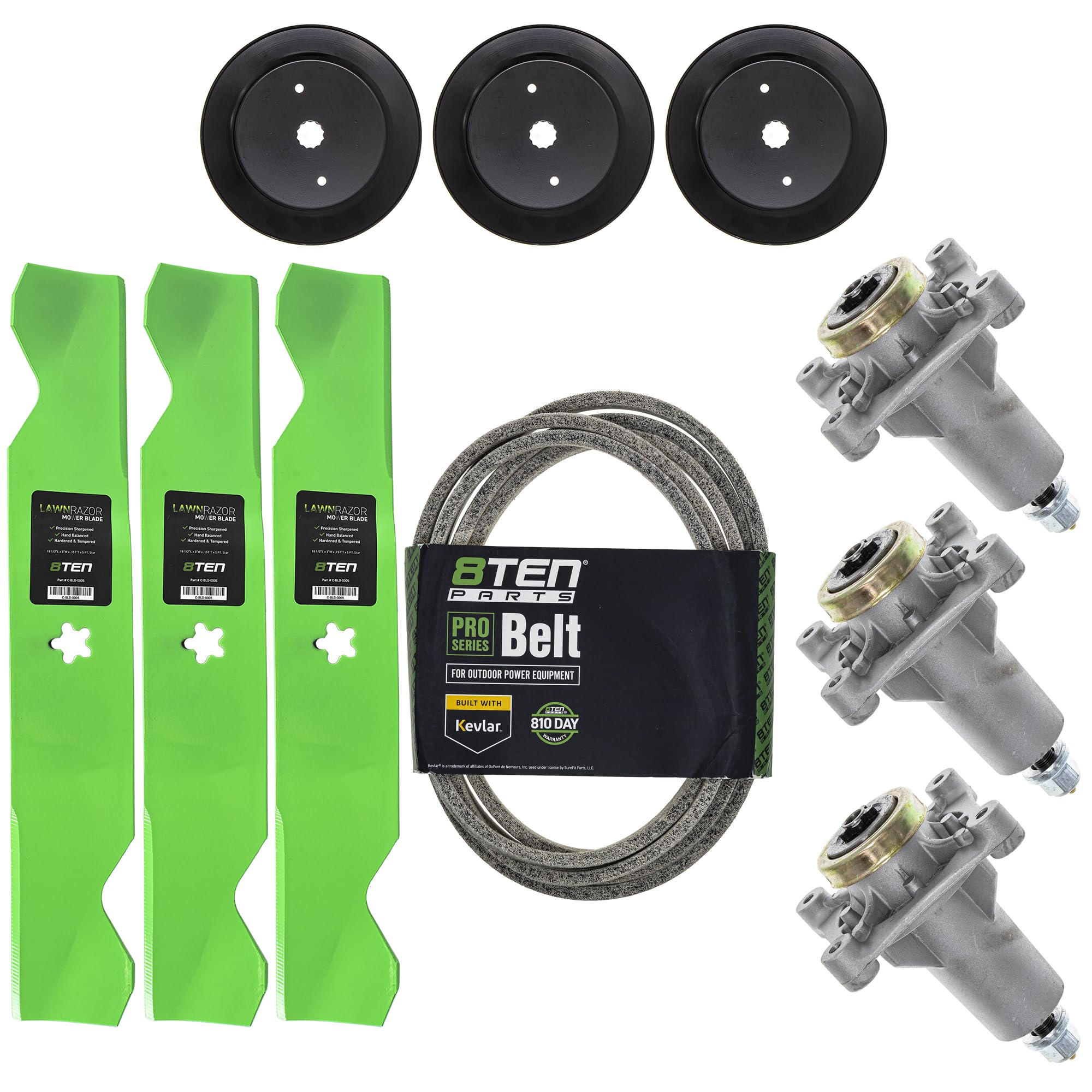 Amazon.com : 8TEN Blade Spindle Belt Pulley Kit for Husqvarna