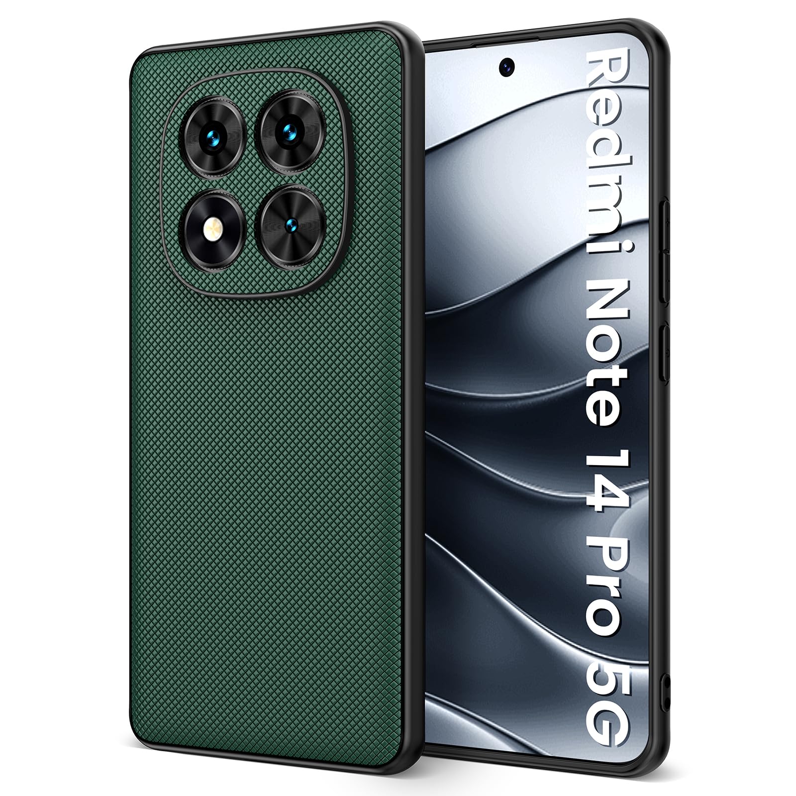 Handyhülle Xiaomi IVoler Silikon Hülle Für Xiaomi Redmi Note 14 Pro 5G - Matte Schwarz Silikon Case Matte