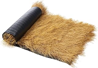 VEVOR Artificial Thatch Grass Roof, 1.6 x 19.7 ft Tiki Bar Hut Thatch Roofing Roll, Waterproof & Fire-Resistant, Palapa Tiki Roof Mat for Patio Pool Beach Tropical Hawaiian Party Décor