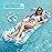 Jasonwell Inflatable Pool Float Lounge - 2 Pack Floaties Rafts for Adults Floating Lounger Sun Tanning Floats Cool Water Floaty Swimming Lake Beach Party Toys