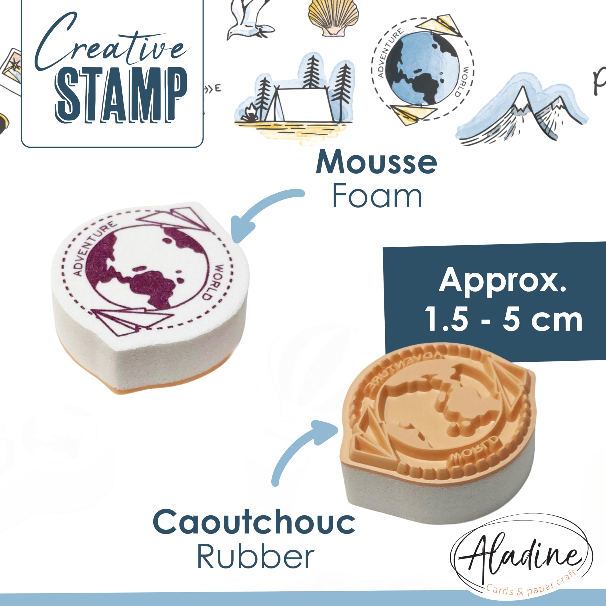 Aladine 03746 Stampo Scrap viaggio