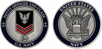 U.S. Navy Petty Officer 2nd Class E-5 Challenge Coin