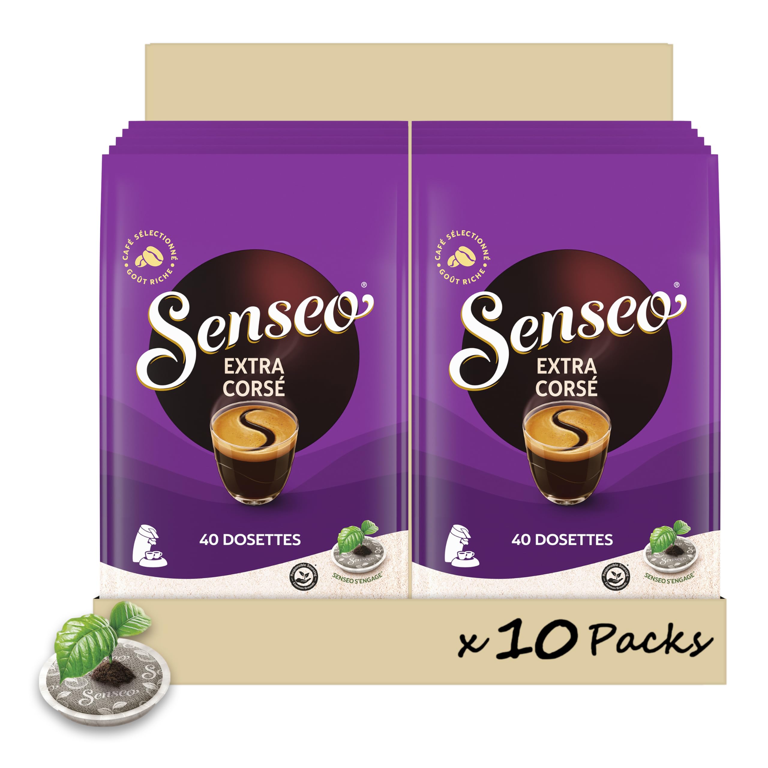 Senseo Café 400 Bardzo mocne dozowniki (opakowanie 10 x 40 szt.)