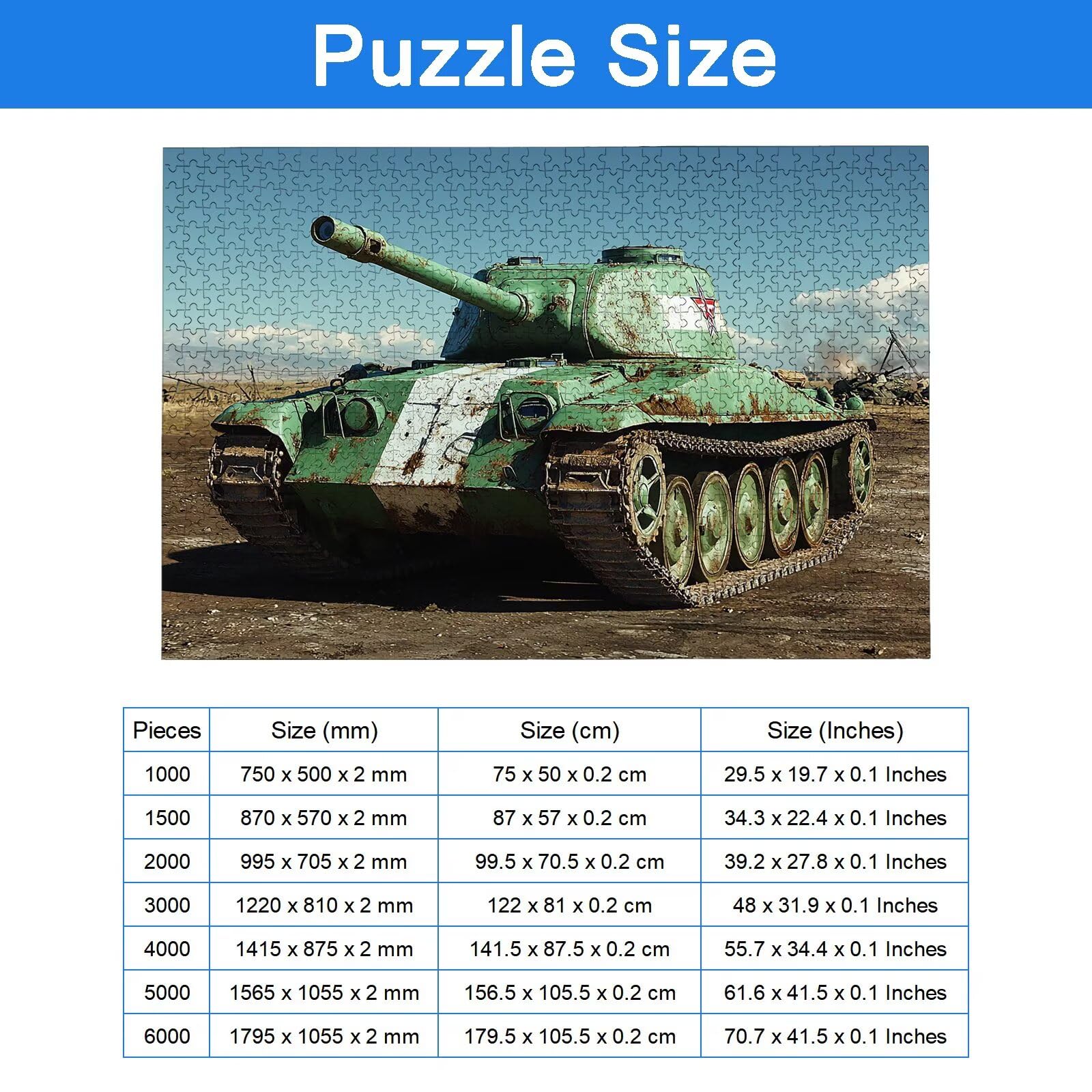 Puzzle 1500 Pièces Réservoir, Puzzle 1500 Pièces Adultes et Enfants, Puzzles Bois avec Une Boîte d'emballage Exquise, Jeu Éducatif Puzzles Cool, Decoration Maison, Cadeau Femme, Cadeau Homme, -7903
