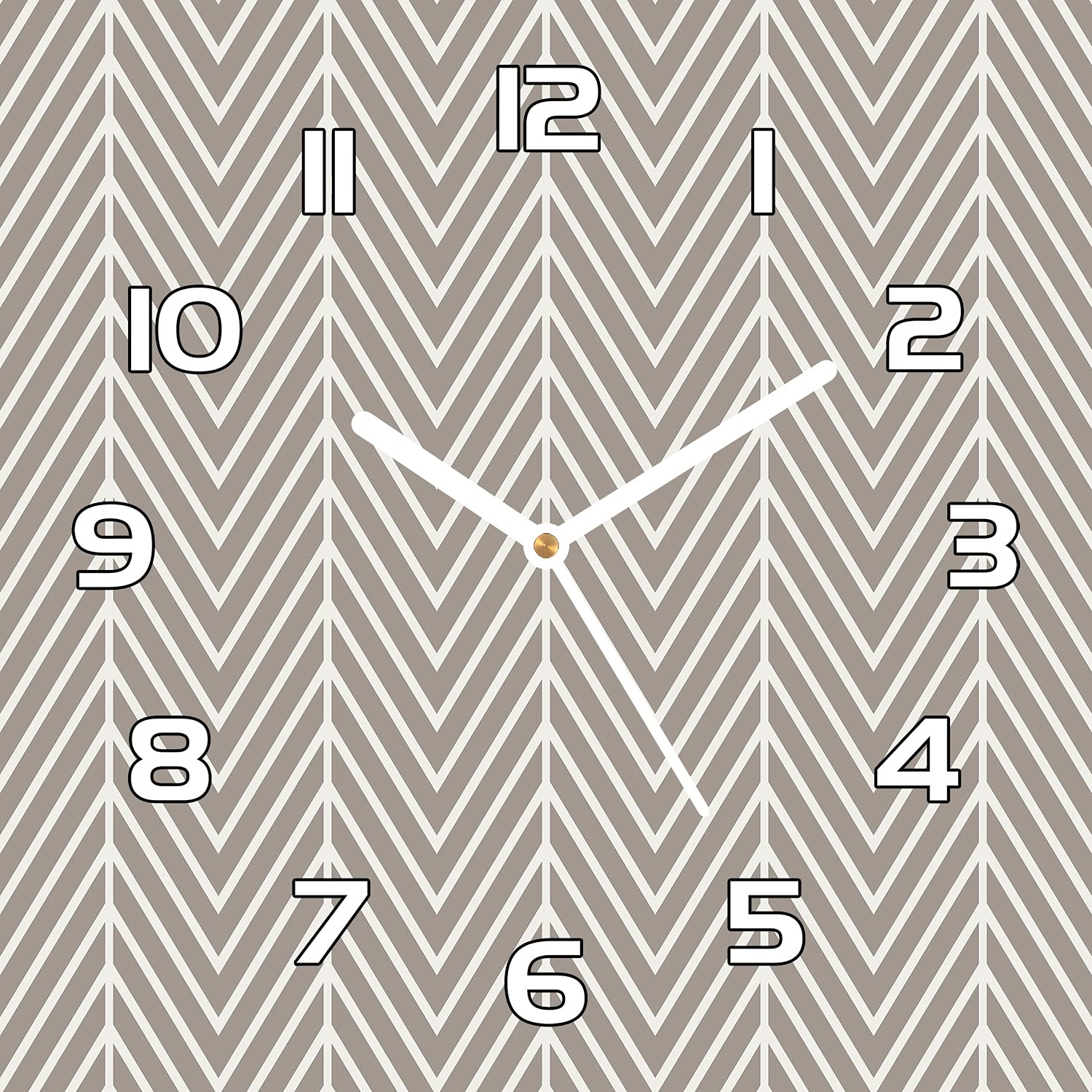 Horloge en verre 30x30 cm lisible et lavable pour cuisine et salon chic