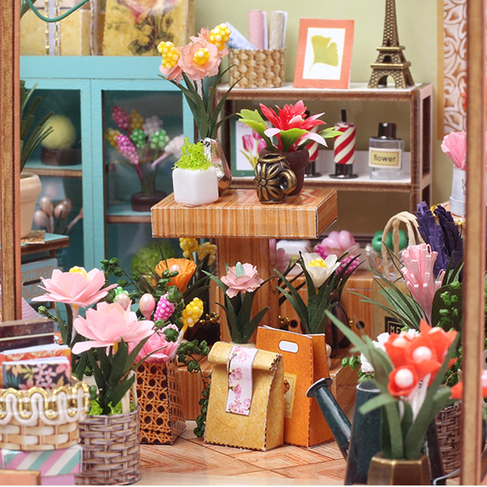 Tiny House Bausatz Kreative handgemachte Holzmodell-Bastelsets | Gewächshausmodell mit Möbeln und Werkzeugkleber Kreative DIY-Projekte Miniatur-Zuhause Deko Für Weihnachten Und Geburtstag