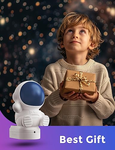 Miniatura 7 de L LOHAS LED Luz nocturna para niños, luz nocturna espacial 3D enchufable, luces nocturnas de guardería del atardecer al amanecer, RGB + blanco suave