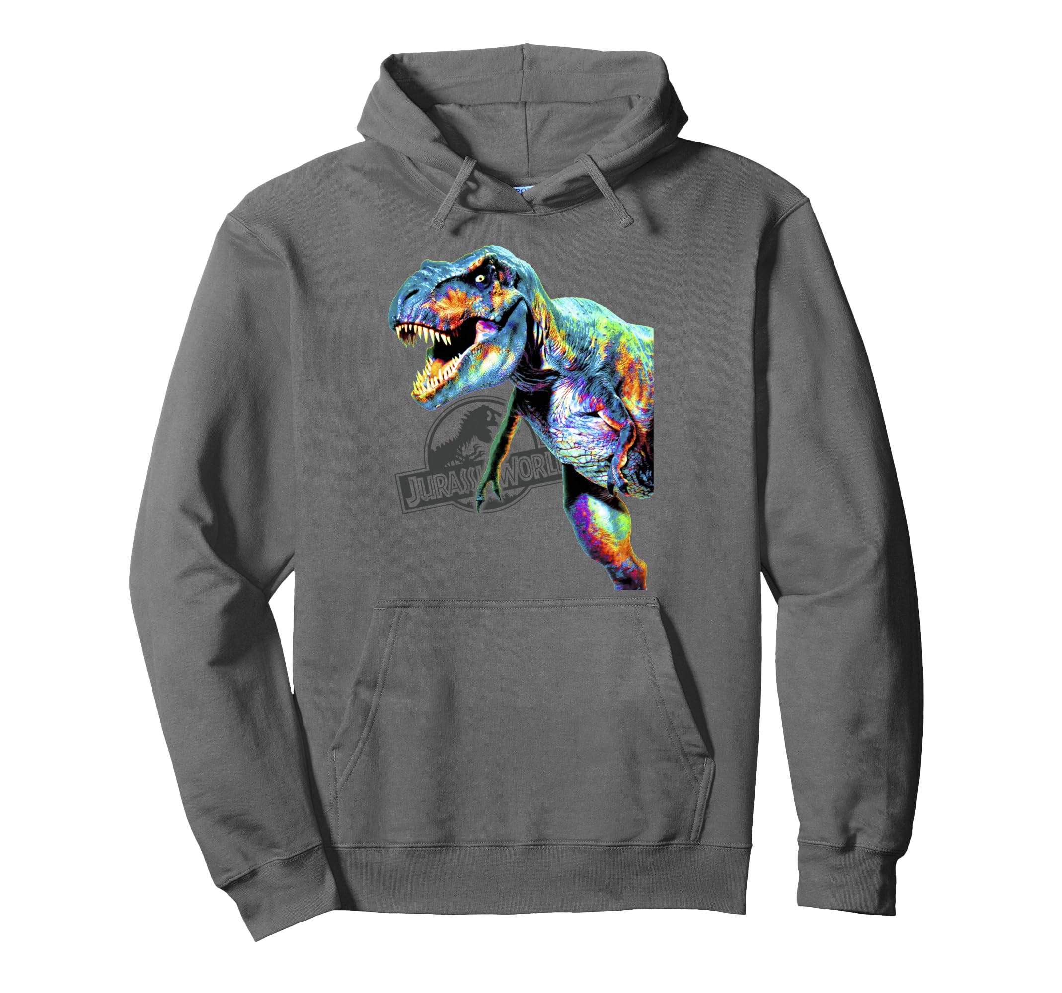 Sweat à capuche T-Rex Jurassic World avec impression néon premium