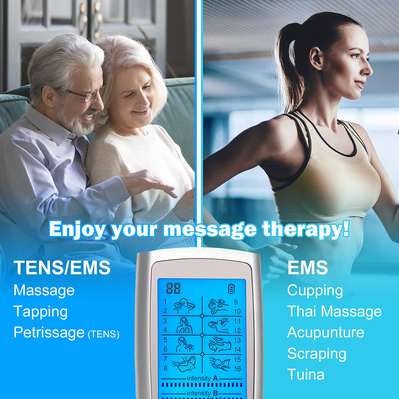 Easy@Home Rechargeable TENS Unit - EMS Muscle Stimulator — Amazon image 6