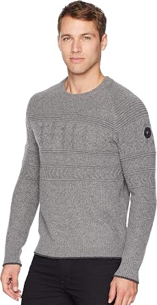 Obermeyer Men's Textured Crew Neck Sweater