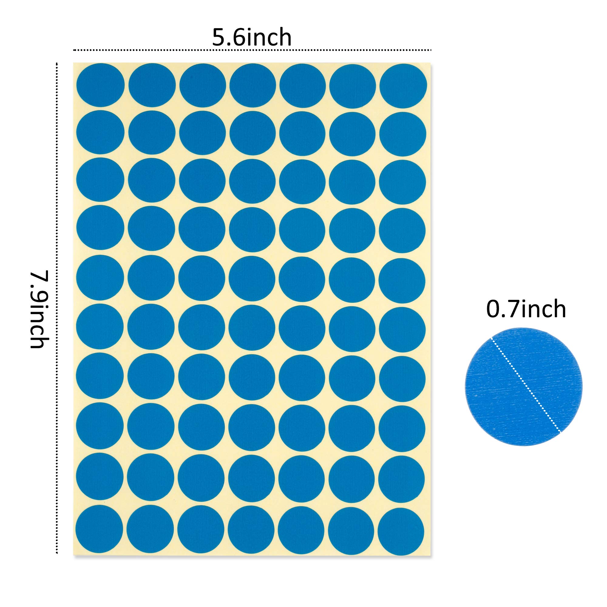 Image secondaire de Lot de 3920 Étiquettes Autocollantes Rondes Multicolores - 14 Couleurs