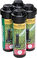 Rain Bird 32SA Gear Drive Rotor 4-Pack | Adjustable 40°-360° Arc, 19-32 ft Spray, Rain Curtain Nozzles for Even Lawn Coverage
