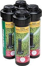Rain Bird 32SA/4PKS Simple Adjust 32SA Gear Drive Rotor, Adjustable 40° - 360° Pattern, 19' - 32' Spray Distance, 4-Pack