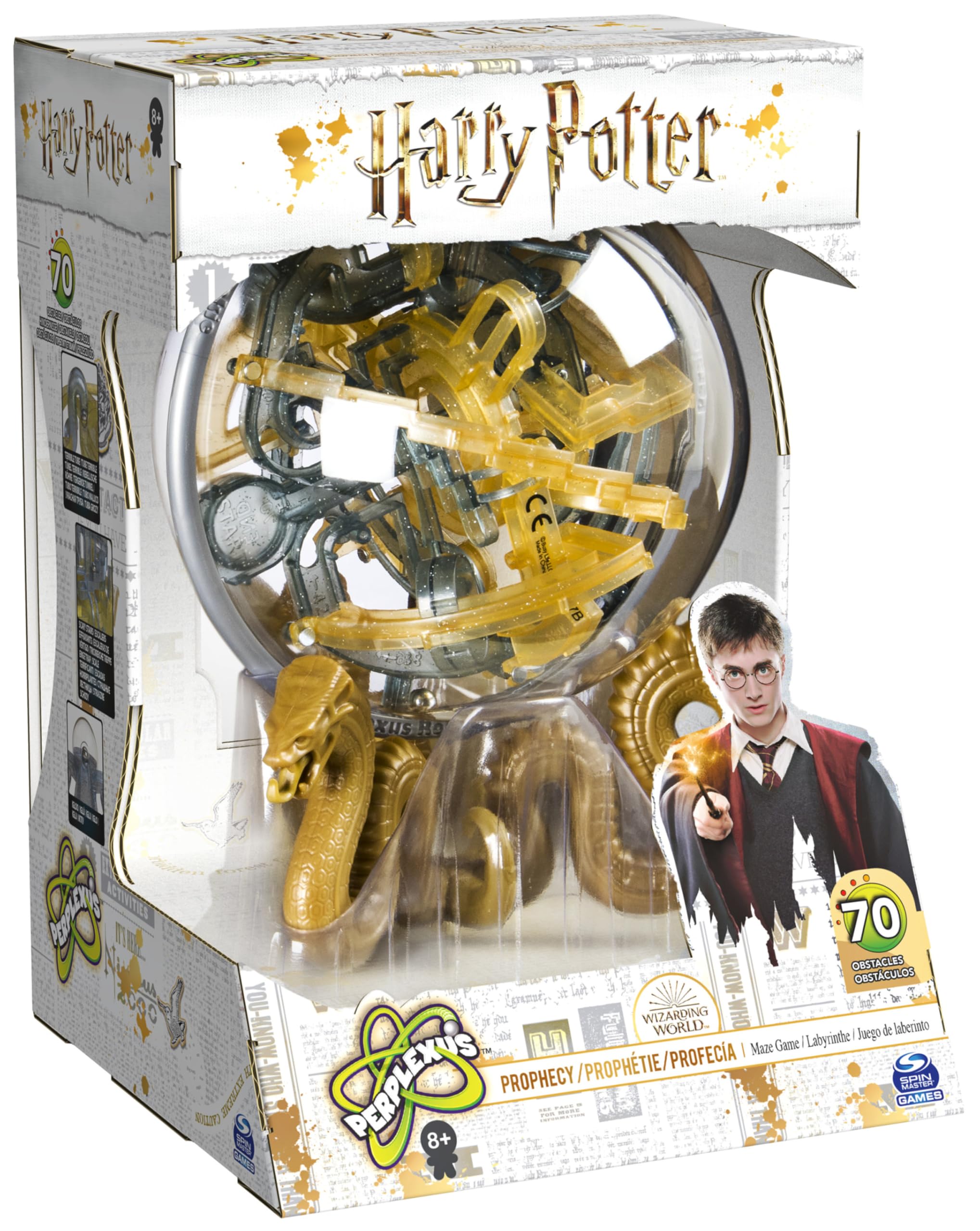 PERPLEXUS - Rompecabezas PERPLEXUS Harry Potter - Bola Laberinto 3D Perplexus Harry Potter Prophecy con 70 Obstáculos - 6060828 - Juguetes Niños 8 años +