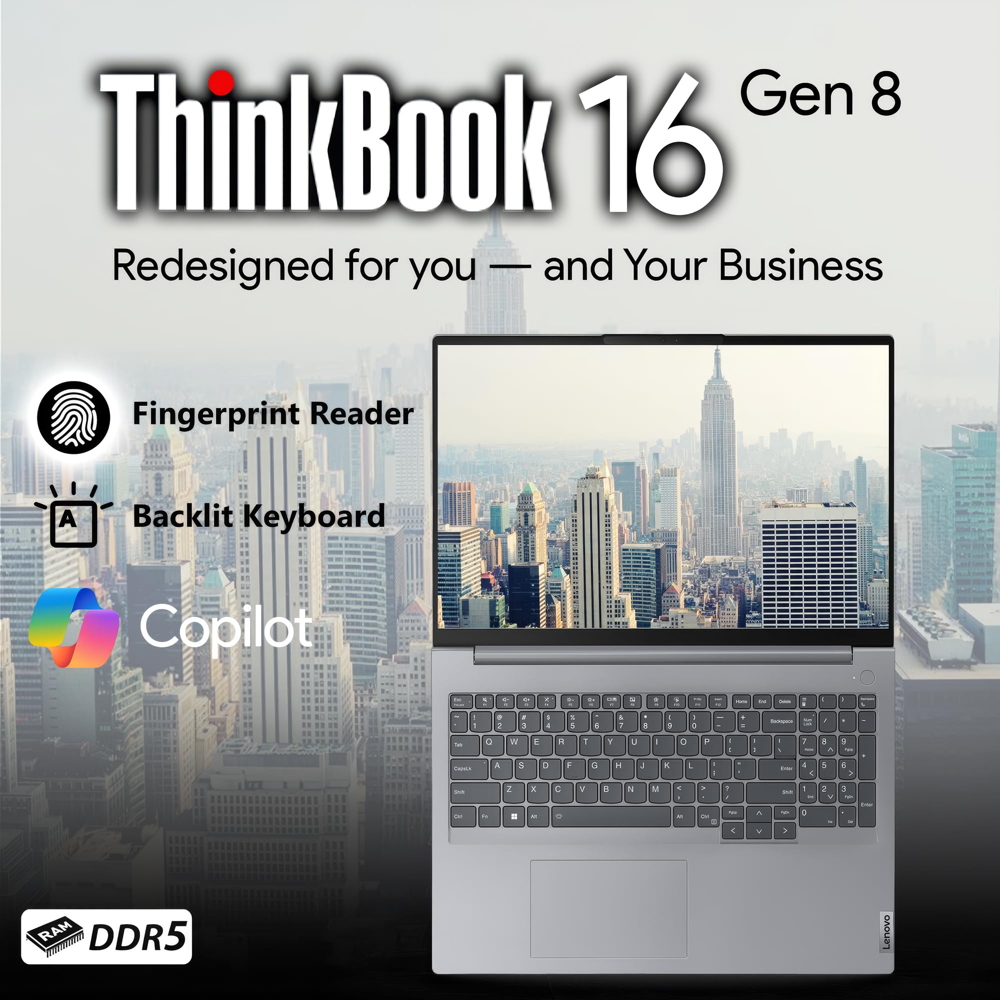 Windowsノート本体 LenovoThinkBook R78845H 32G DDR5 1T NVMe Amazon.com: Lenovo ThinkBook 16 Gen 8 AI Business Laptop, 16