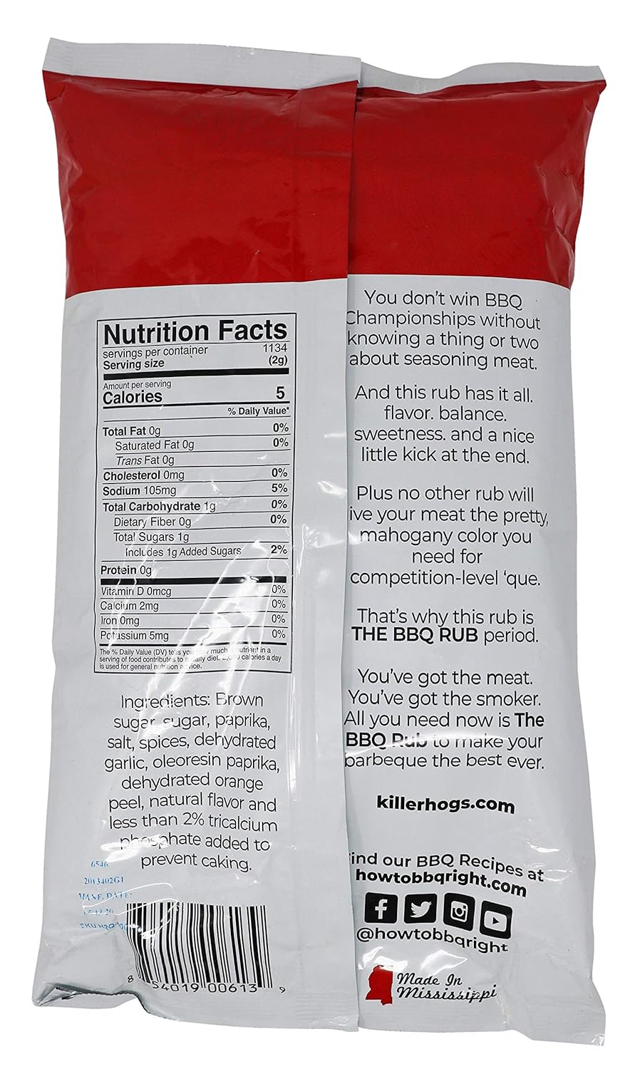 Killer Hogs The BBQ Rub | Championship Grill Seasoning for Beef, Steak, Burgers, Pork, and Chicken | 5 Pounds - Image 2