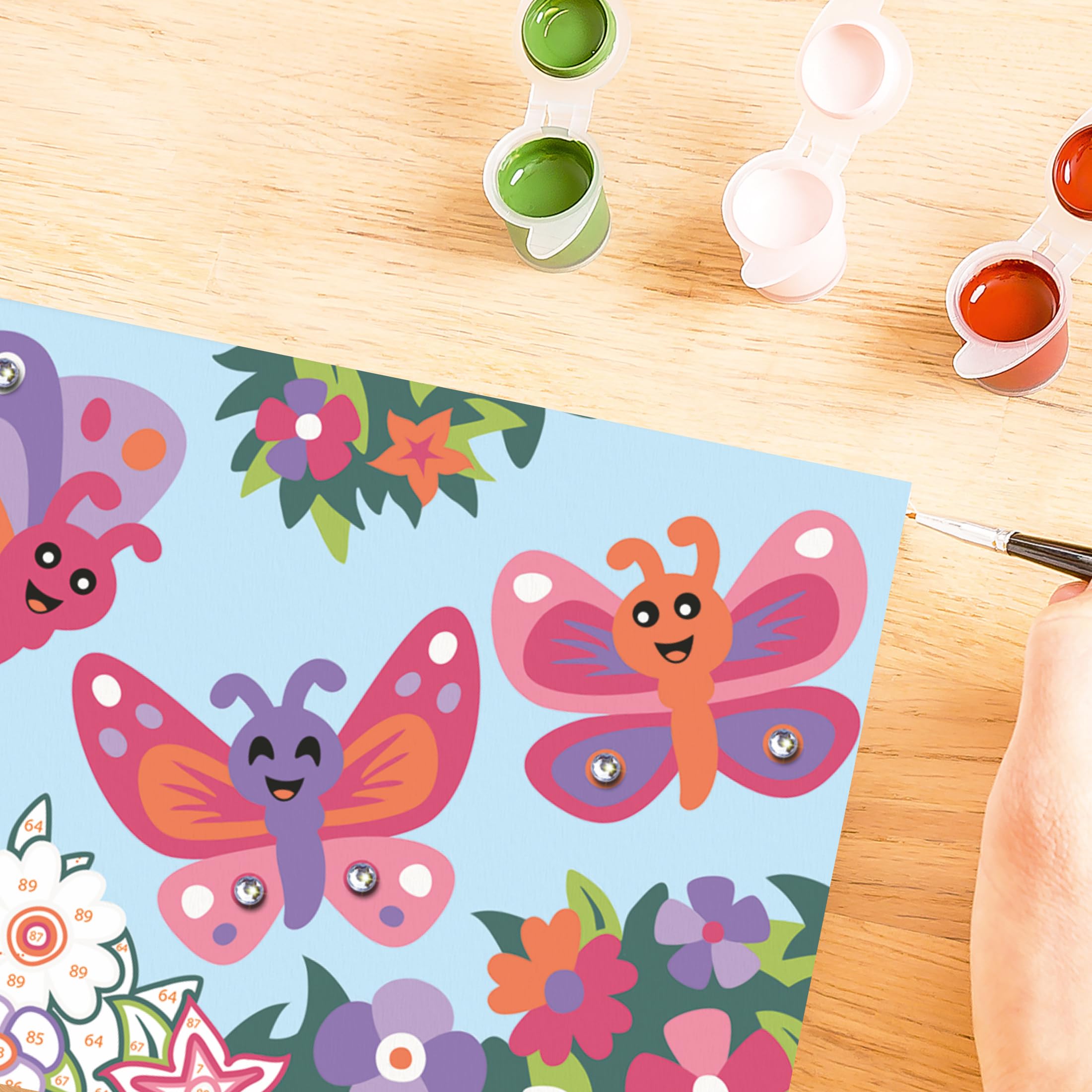 Kit Colorear Niños Kit De Pintar Por Números Ravensburger - Diseño Papá Noel - Incluye Pincel Y Pinturas - Para Niños De 9 Años Kit Tabla Pincel Pinturas