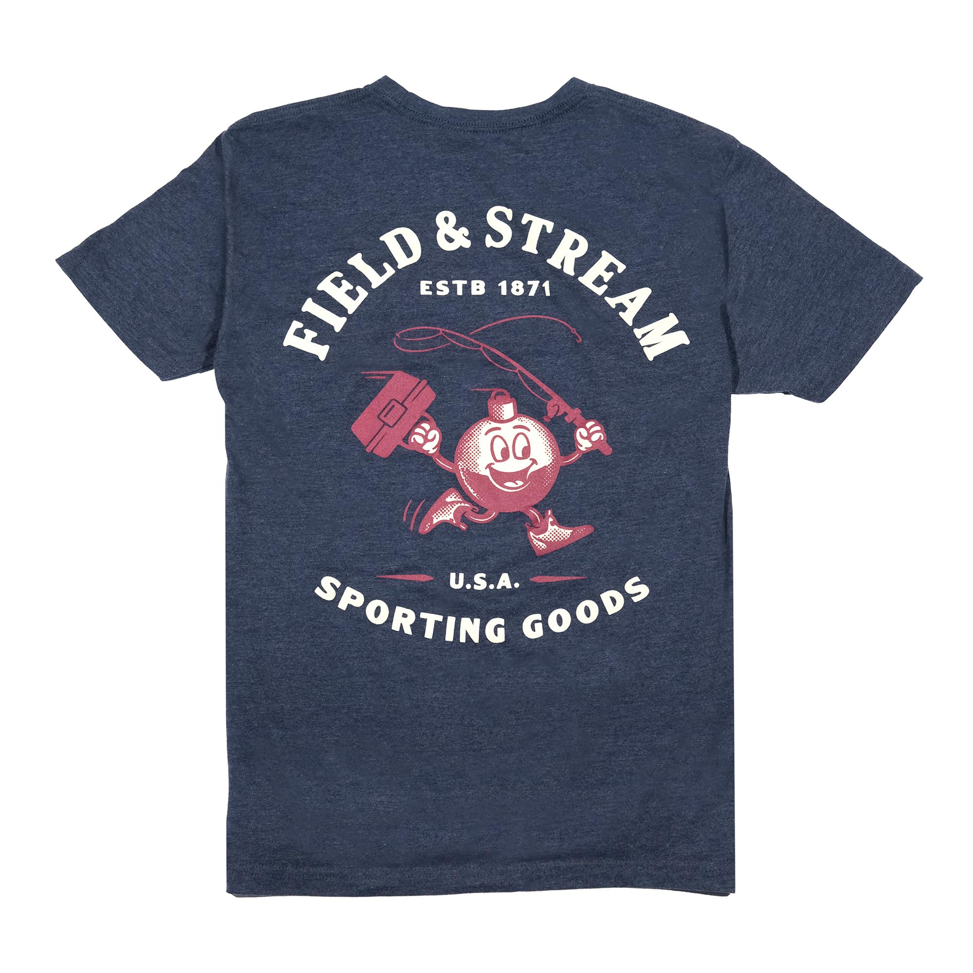 Field & Stream Bobberman Tee Shirt Midnight Navy, Midnight Navy, Large