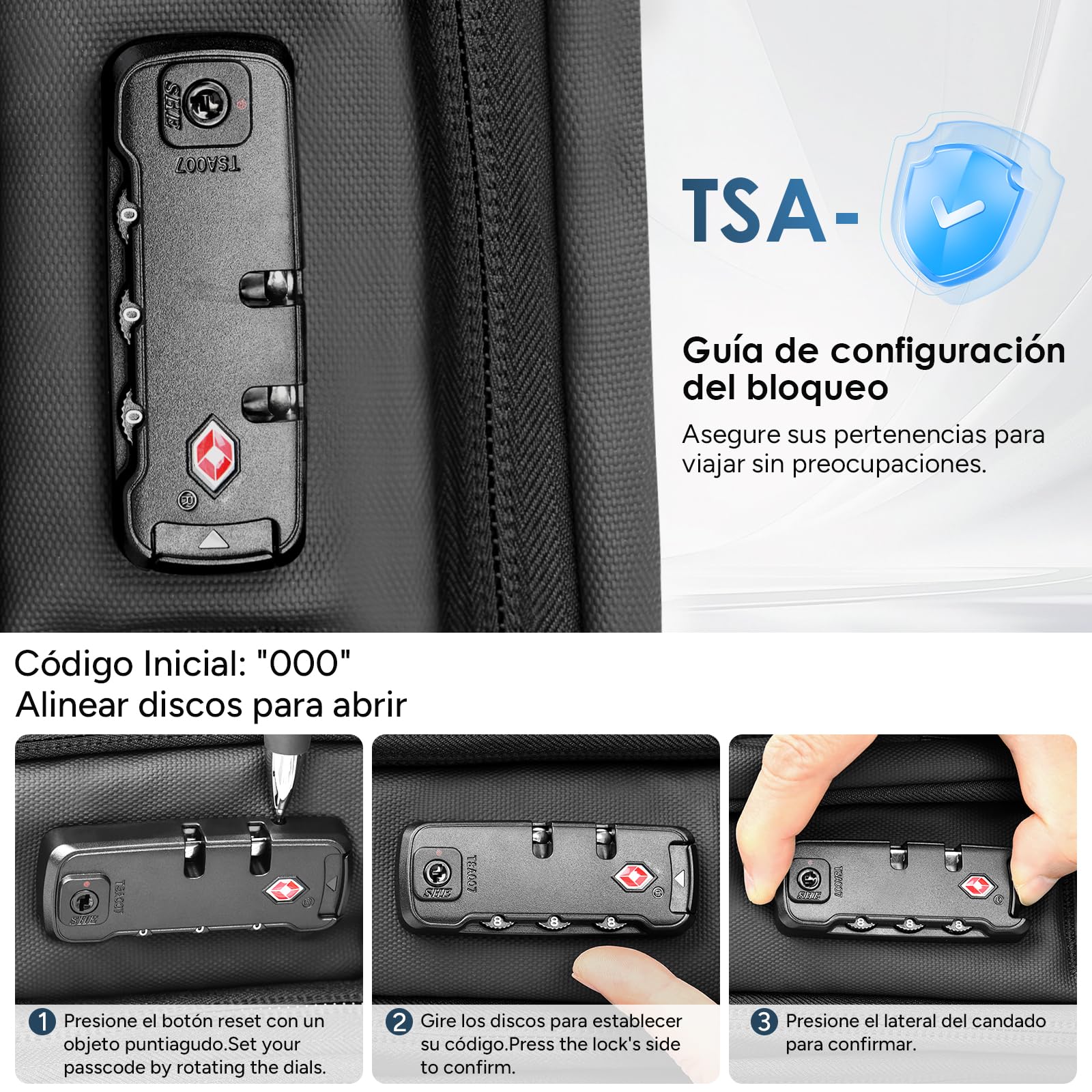 travel inspira Mochila de Viaje Con Vacio, Mochila de Mano Expandible con Bomba Eléctrica, Candado TSA, Compartimento para Laptop, Resistente al Agua, Bolsa Húmeda/Seca