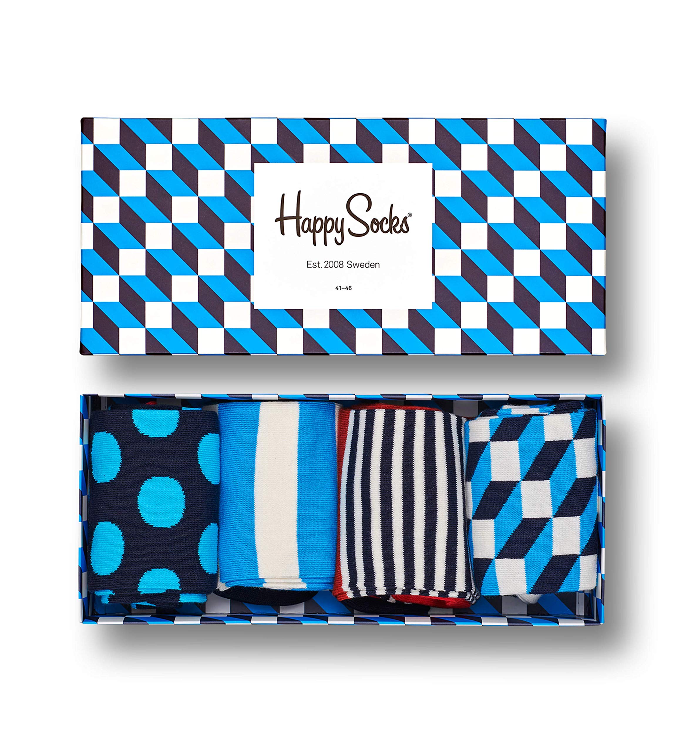 Happy Socks Men's Mix Gift Box Socks (pack of 4)