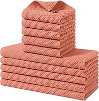 Vista 57 de Homaxy Juego de 8 paños de cocina y paños de cocina 100% algodón, 12 x 12 pulgadas y 13 x 28 pulgadas, juego de 8 paños de cocina a granel, ultra