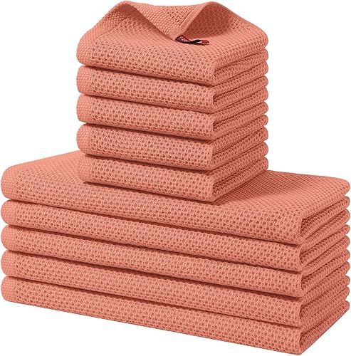 Miniatura 57 de Homaxy Juego de 8 paños de cocina y paños de cocina 100% algodón, 12 x 12 pulgadas y 13 x 28 pulgadas, juego de 8 paños de cocina a granel, ultra